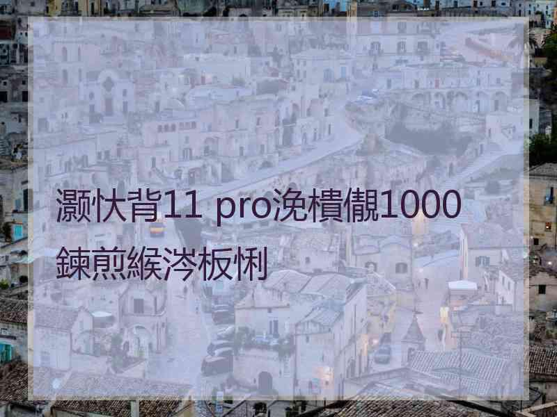 灏忕背11 pro浼樻儬1000鍊煎緱涔板悧