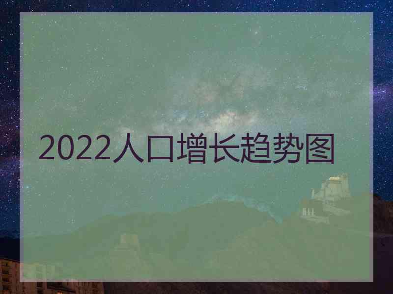 2022人口增长趋势图