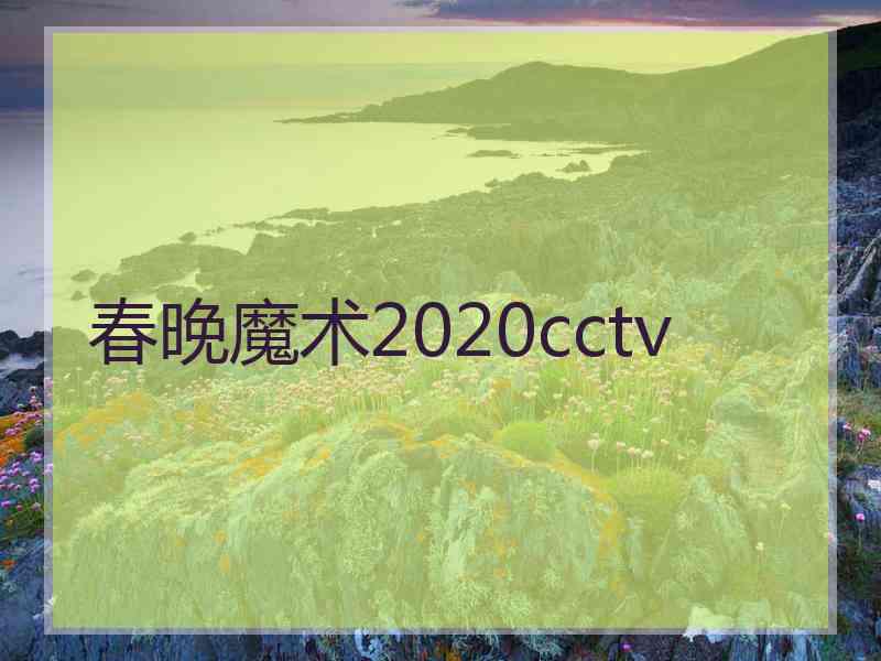 春晚魔术2020cctv