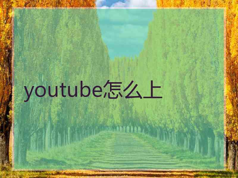 youtube怎么上