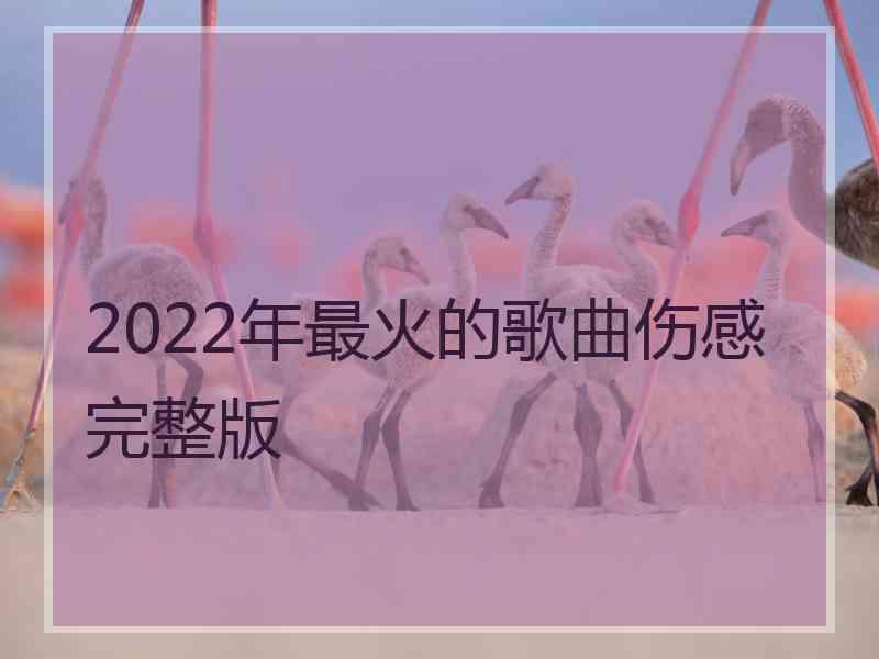 2022年最火的歌曲伤感完整版