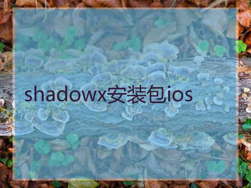 shadowx安装包ios