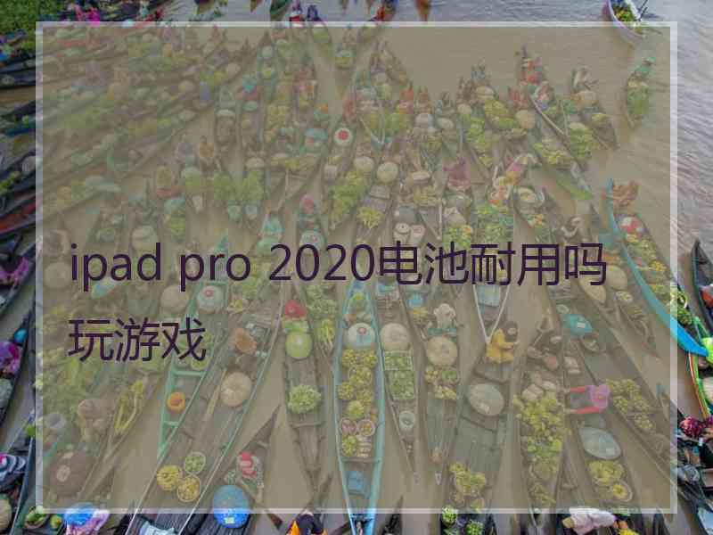 ipad pro 2020电池耐用吗玩游戏