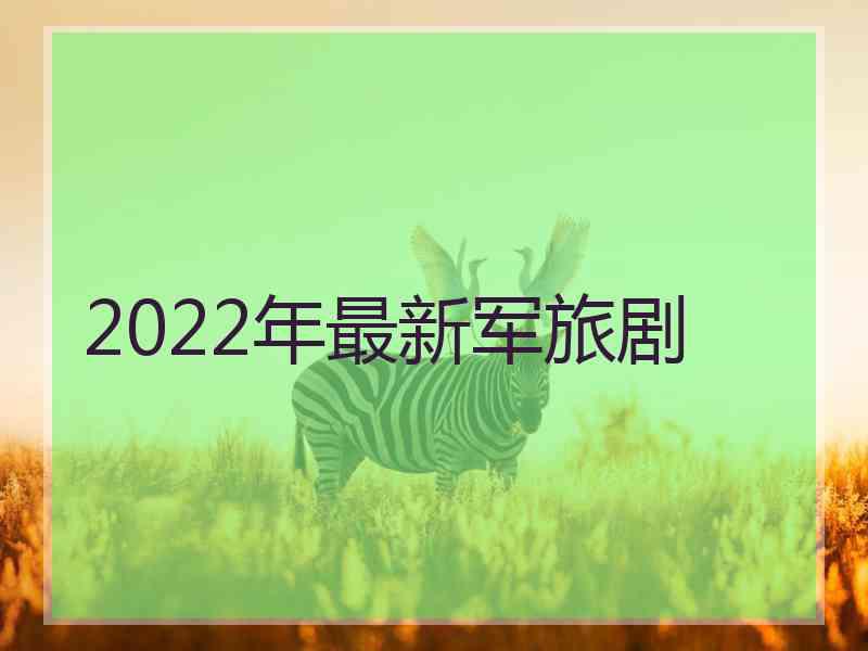 2022年最新军旅剧