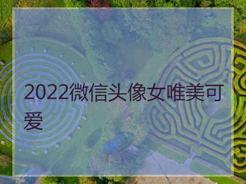 2022微信头像女唯美可爱