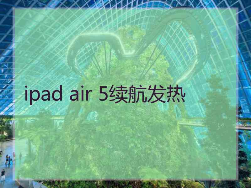 ipad air 5续航发热