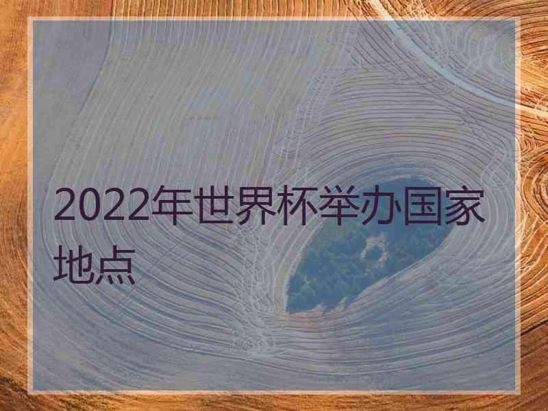 2022年世界杯举办国家地点