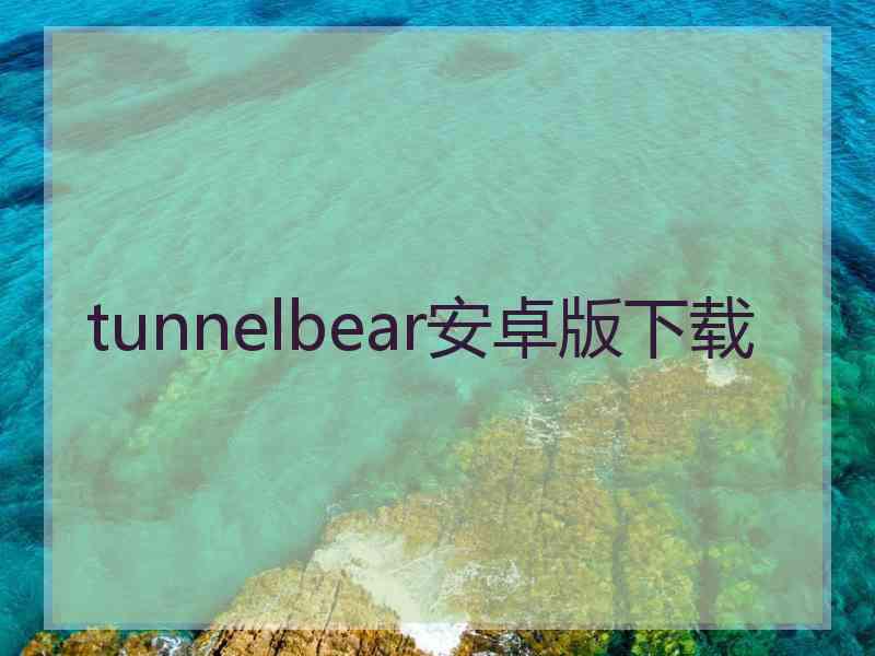 tunnelbear安卓版下载