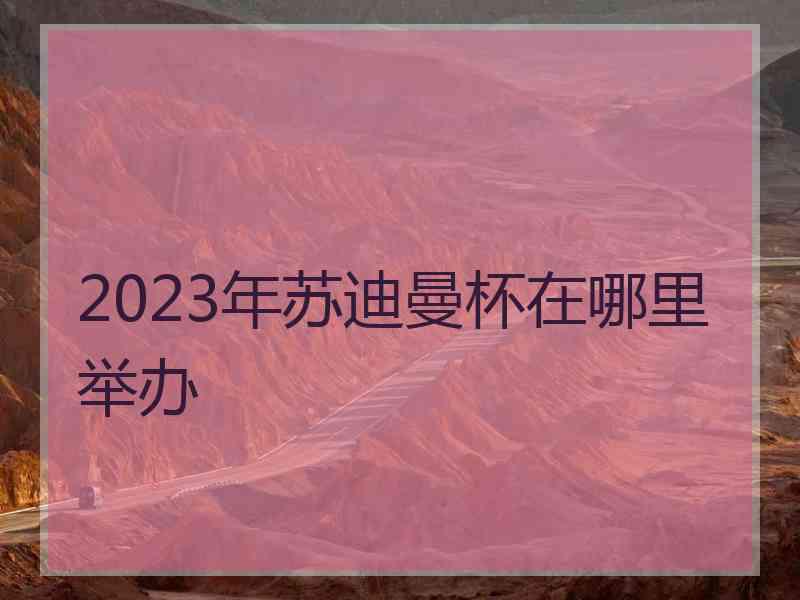 2023年苏迪曼杯在哪里举办