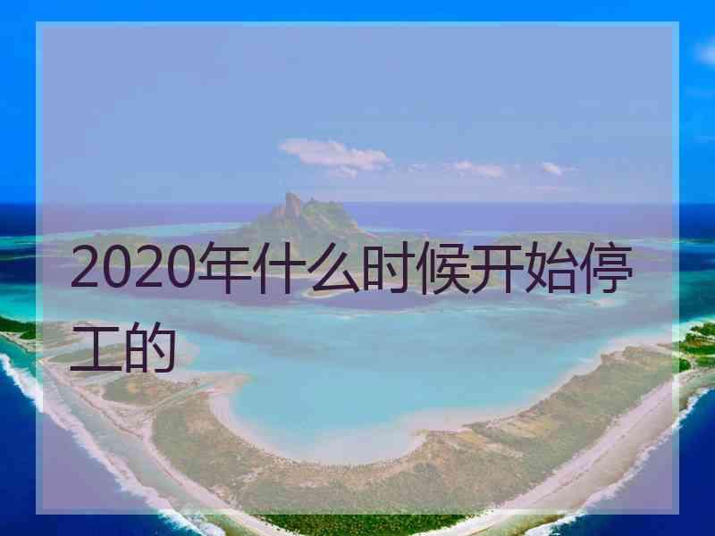 2020年什么时候开始停工的