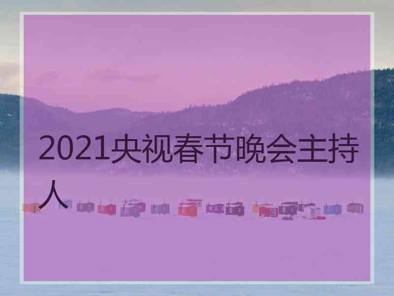 2021央视春节晚会主持人