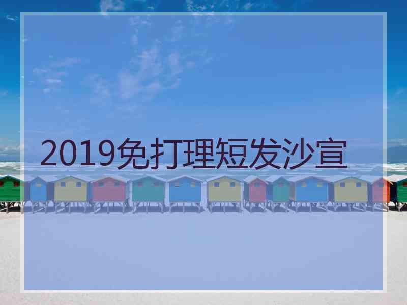 2019免打理短发沙宣