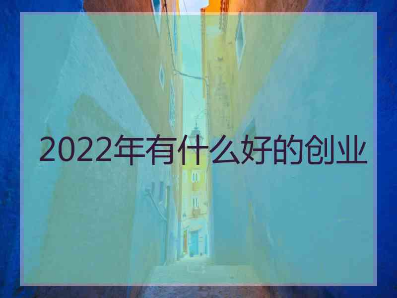 2022年有什么好的创业