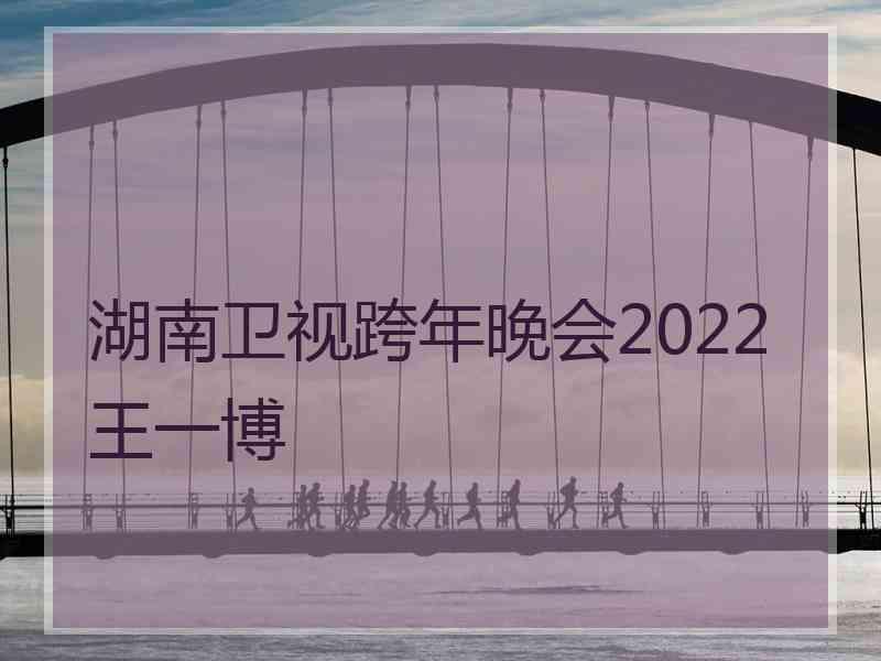 湖南卫视跨年晚会2022王一博