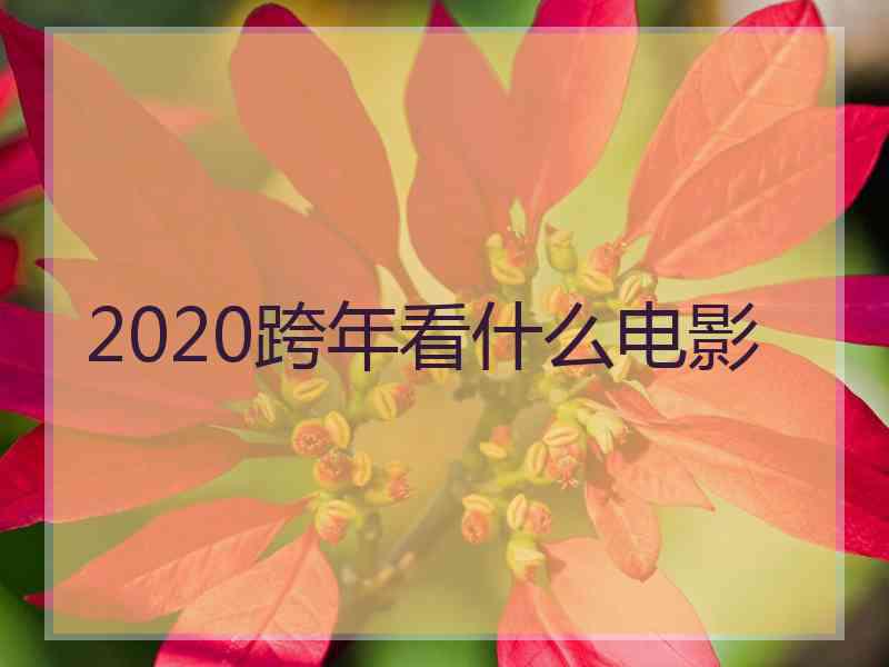 2020跨年看什么电影