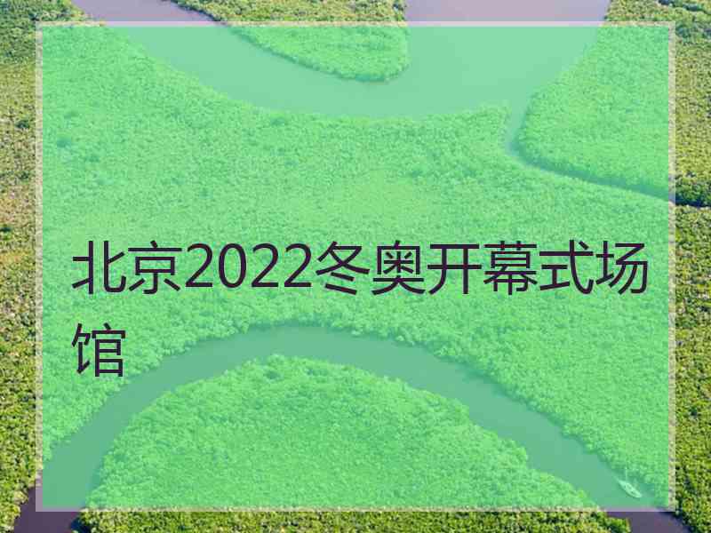 北京2022冬奥开幕式场馆