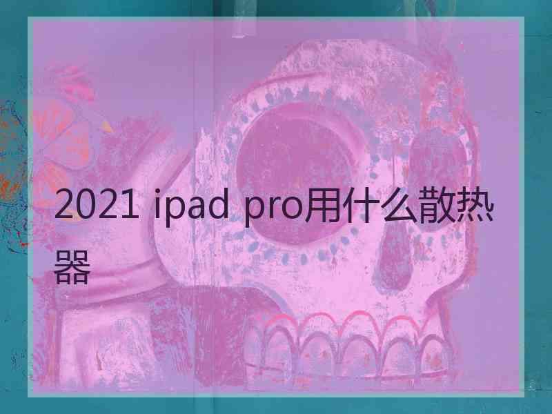 2021 ipad pro用什么散热器