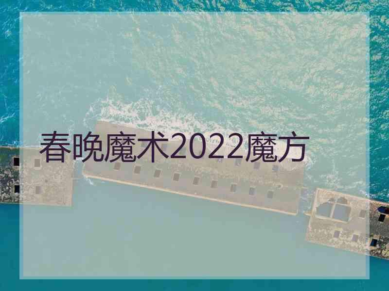 春晚魔术2022魔方