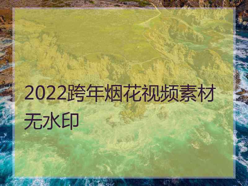 2022跨年烟花视频素材无水印