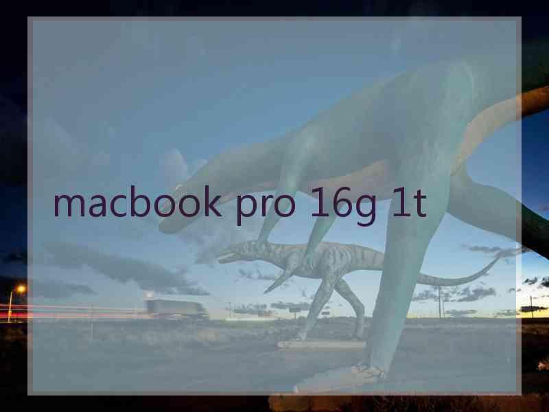 macbook pro 16g 1t