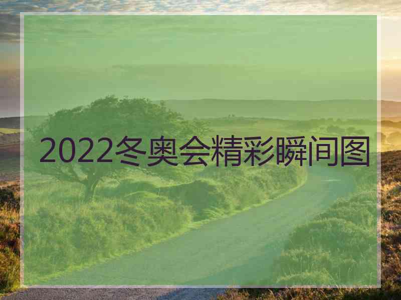 2022冬奥会精彩瞬间图