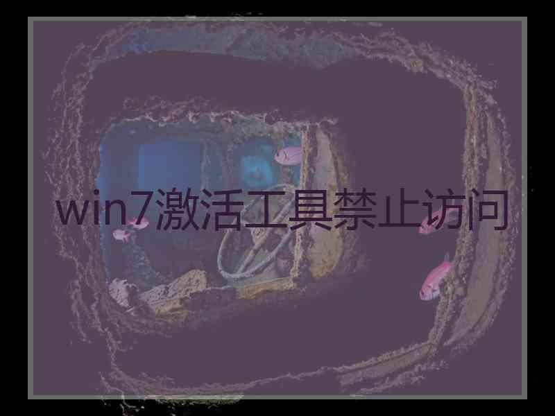 win7激活工具禁止访问