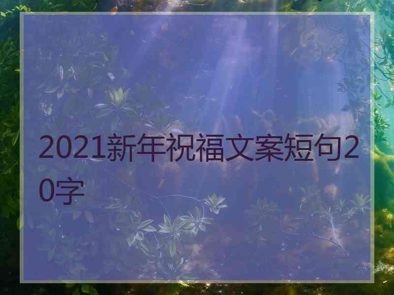 2021新年祝福文案短句20字