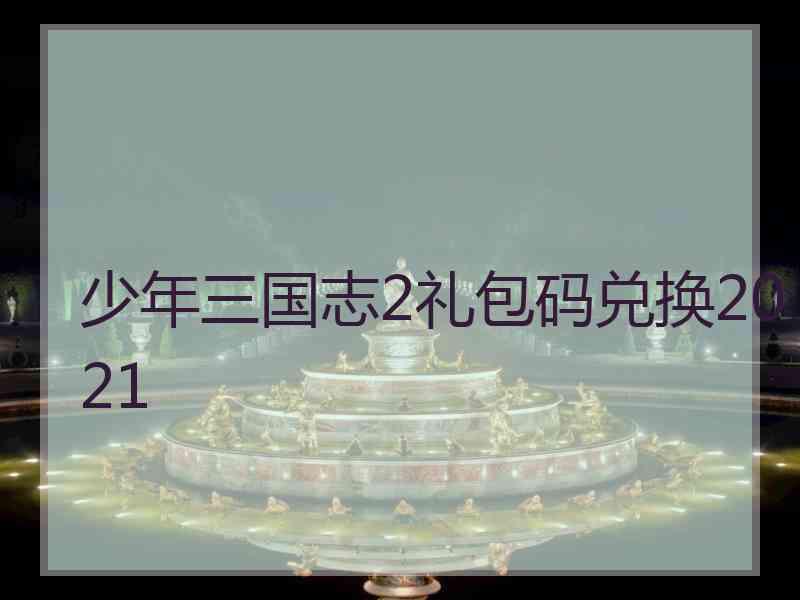 少年三国志2礼包码兑换2021