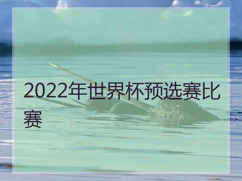 2022年世界杯预选赛比赛