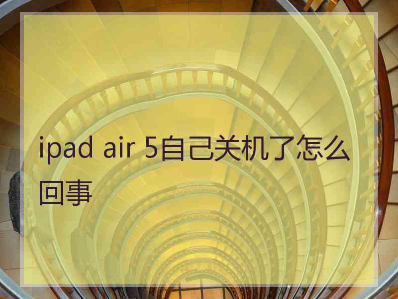 ipad air 5自己关机了怎么回事