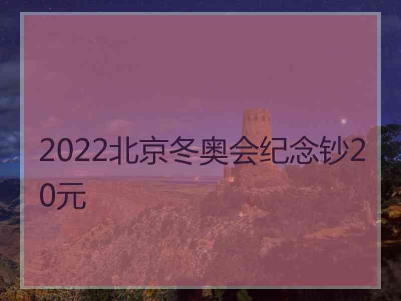 2022北京冬奥会纪念钞20元