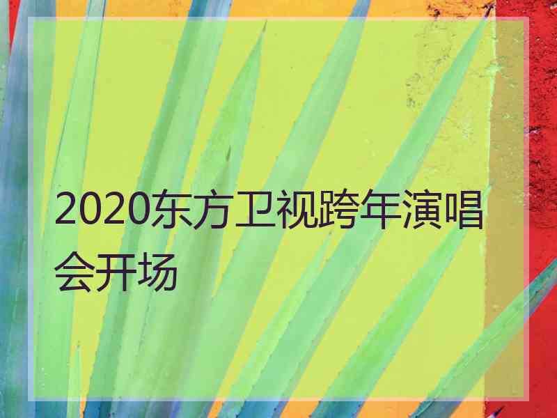 2020东方卫视跨年演唱会开场