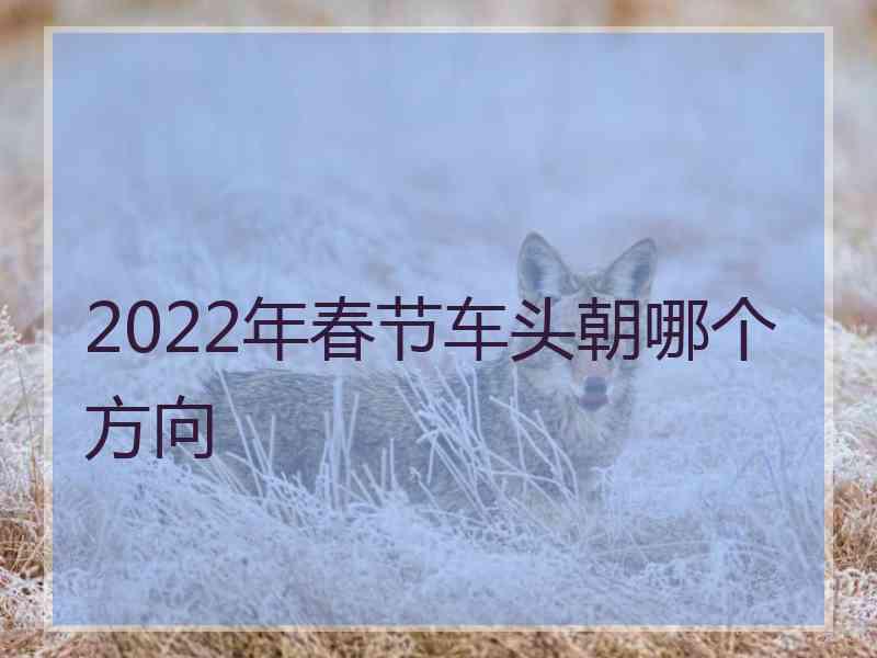 2022年春节车头朝哪个方向