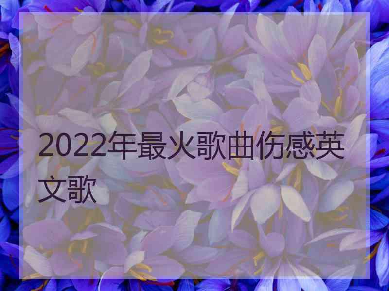 2022年最火歌曲伤感英文歌