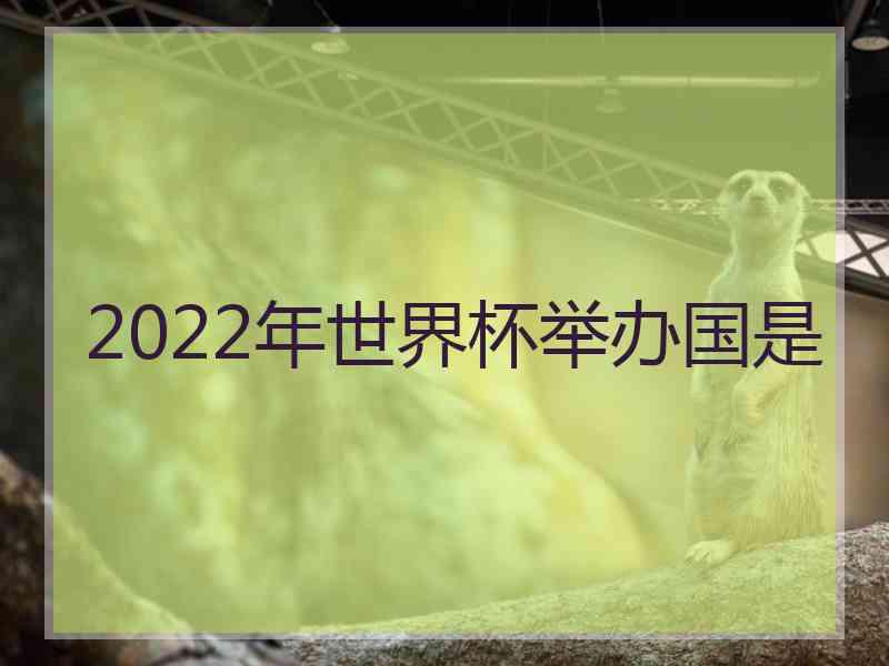 2022年世界杯举办国是