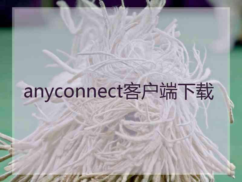 anyconnect客户端下载