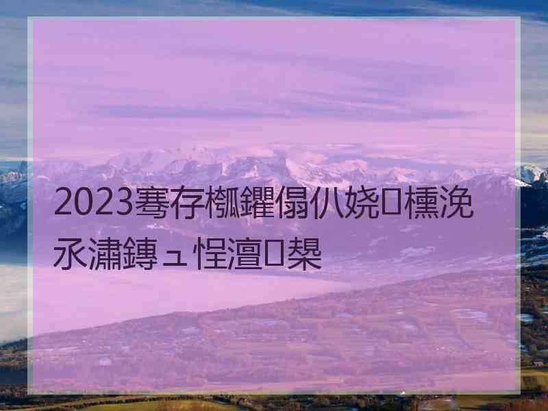 2023骞存槬鑺傝仈娆㈡櫄浼氶潚鏄ュ悜澶槼