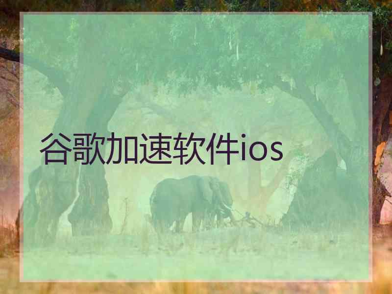 谷歌加速软件ios