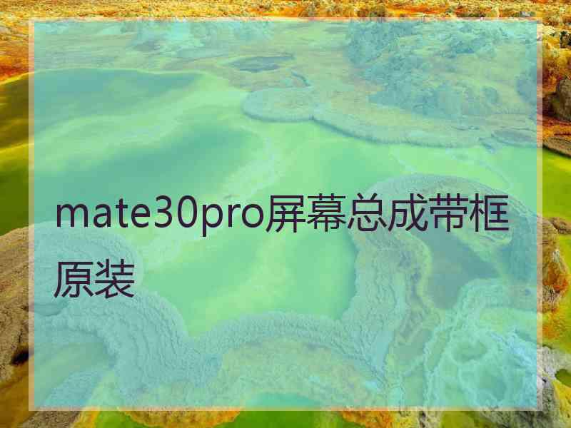 mate30pro屏幕总成带框原装