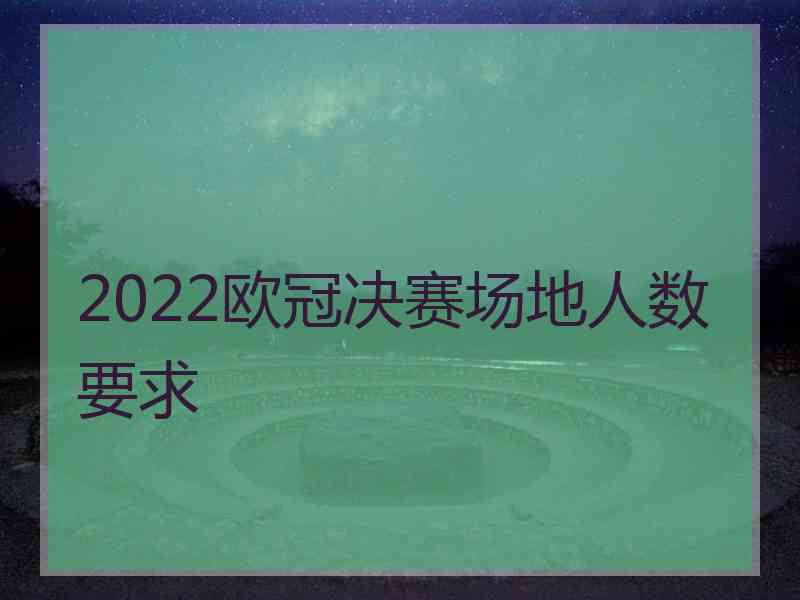 2022欧冠决赛场地人数要求