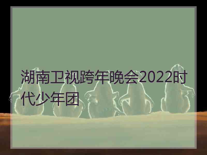 湖南卫视跨年晚会2022时代少年团