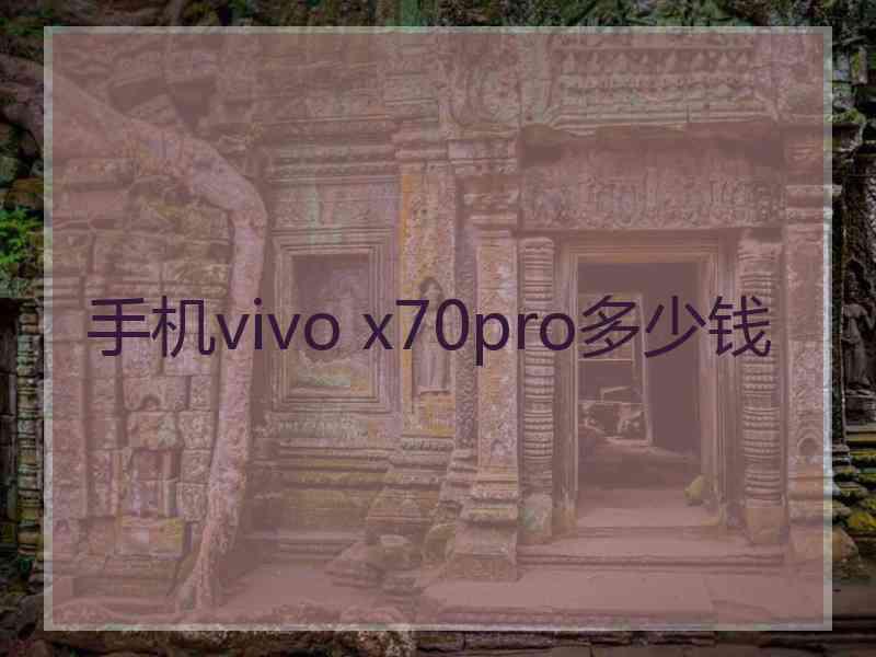 手机vivo x70pro多少钱