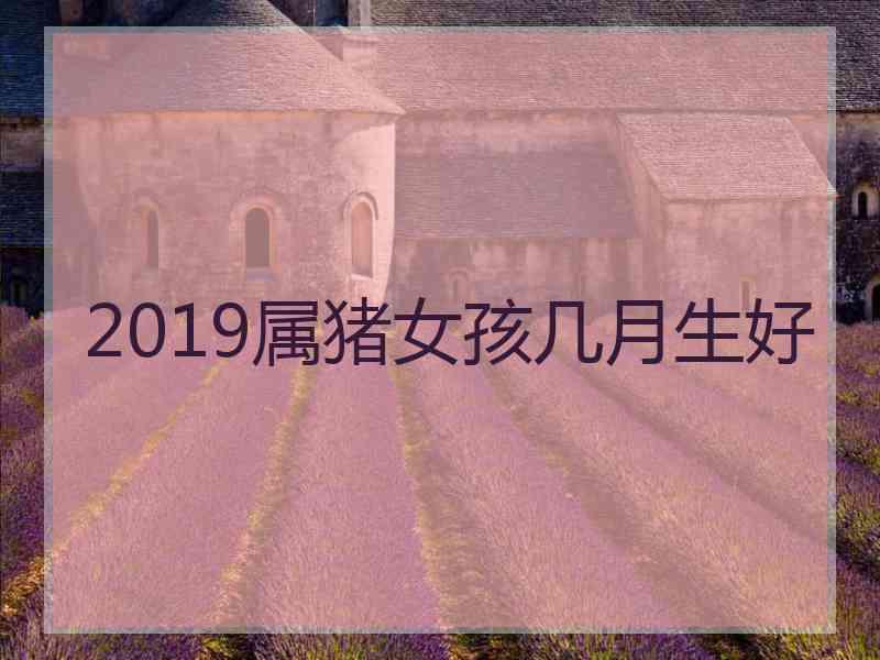 2019属猪女孩几月生好