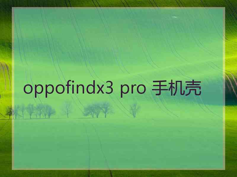 oppofindx3 pro 手机壳