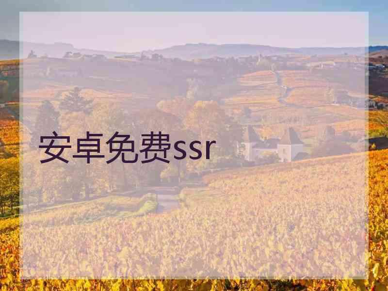 安卓免费ssr 