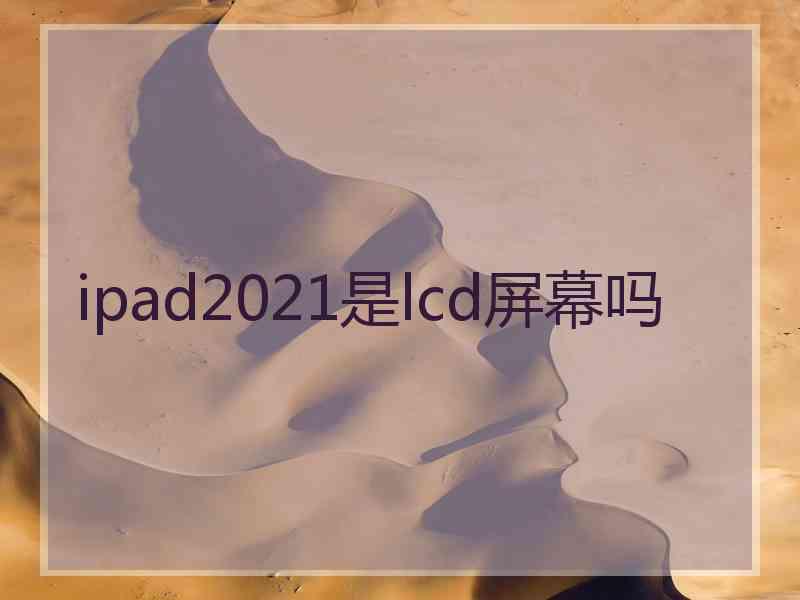 ipad2021是lcd屏幕吗