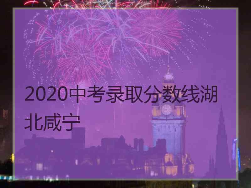 2020中考录取分数线湖北咸宁