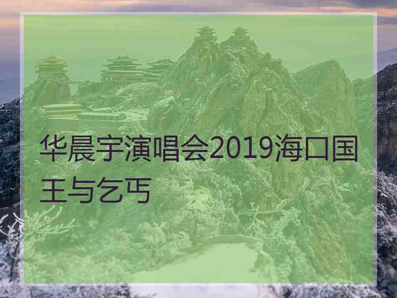 华晨宇演唱会2019海口国王与乞丐