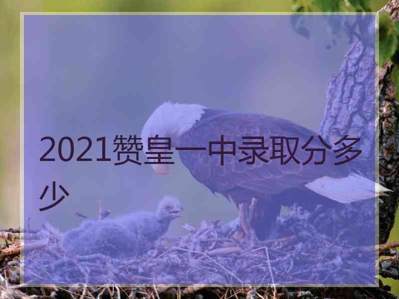 2021赞皇一中录取分多少