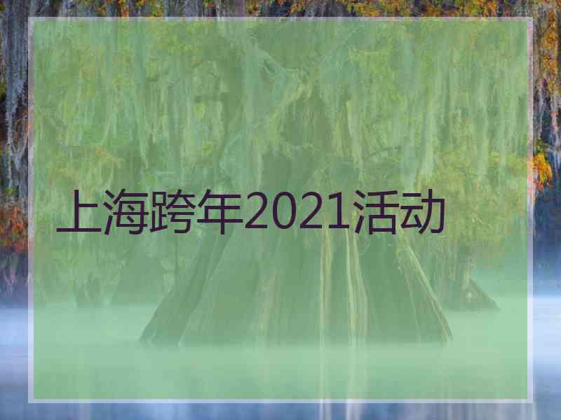 上海跨年2021活动